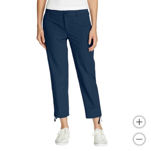 NWT Eddie Bauer Ladies' Ripstop Crop Pant, 4 - Picture 1 of 7